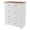 Capri 4 Drawer Chest White Antique Waxed Pine (DHD) Image 1