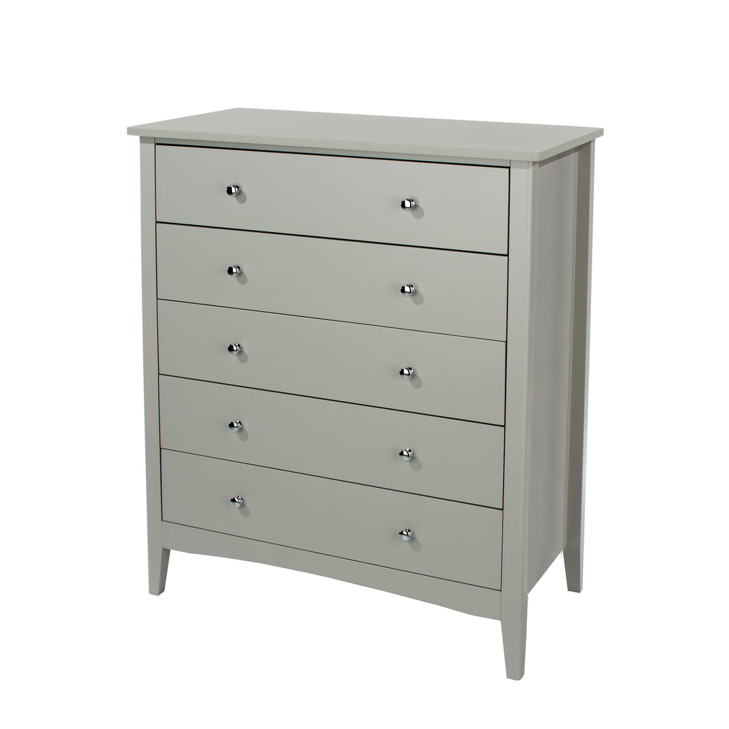 Como Grey 5 Drawer Chest Grey  (DHD) Image 1