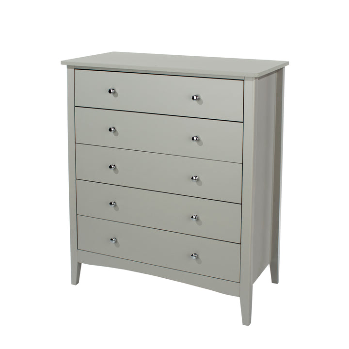 Como Grey 5 Drawer Chest Grey  (DHD) Image 1