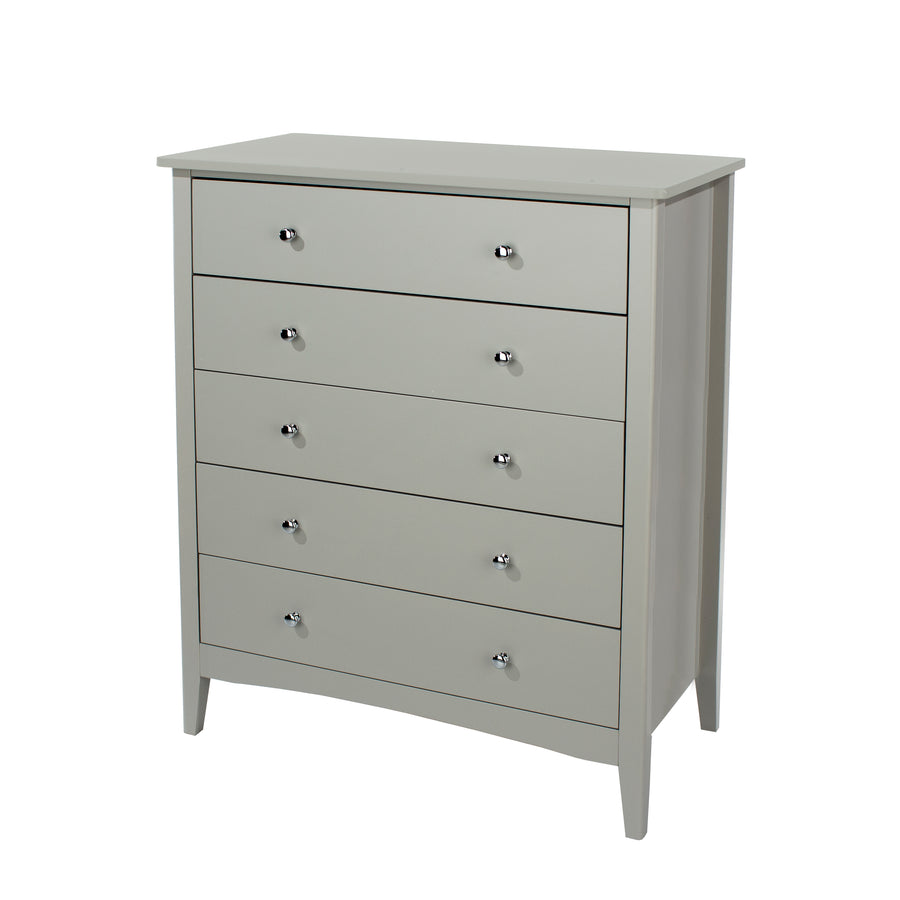 Como Grey 5 Drawer Chest Grey  (DHD) Image 1