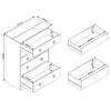Corona Classic 5 Drawer Chest Of Drawers Grey Antique (Self Assembly) (DHD)
