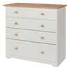 Colorado 4 Drawer Chest  Soft White Oak (DHD) Image 1