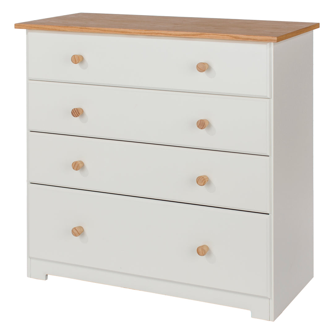 Colorado 4 Drawer Chest  Soft White Oak (DHD) Image 1