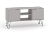Augusta Grey 2 Door Flat Screen Tv Unit Grey   (DHD) Image 3