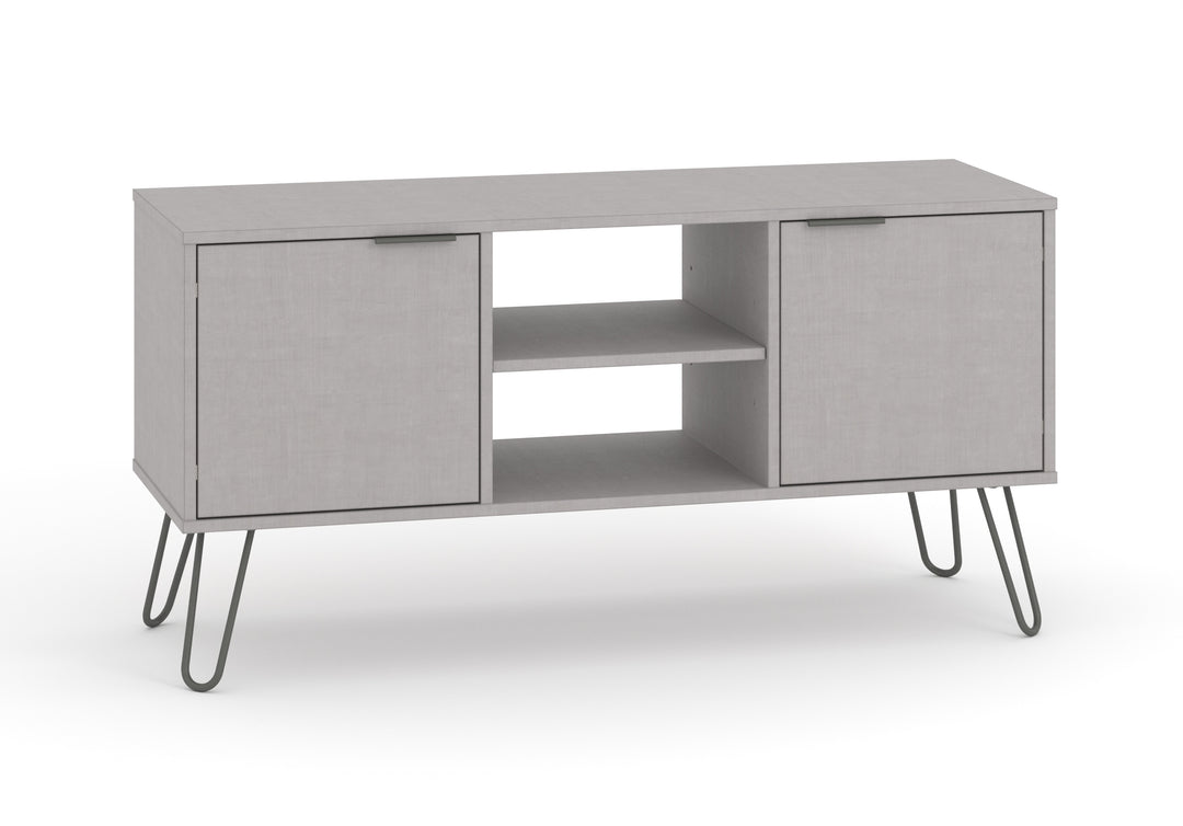 Augusta Grey 2 Door Flat Screen Tv Unit Grey   (DHD) Image 3