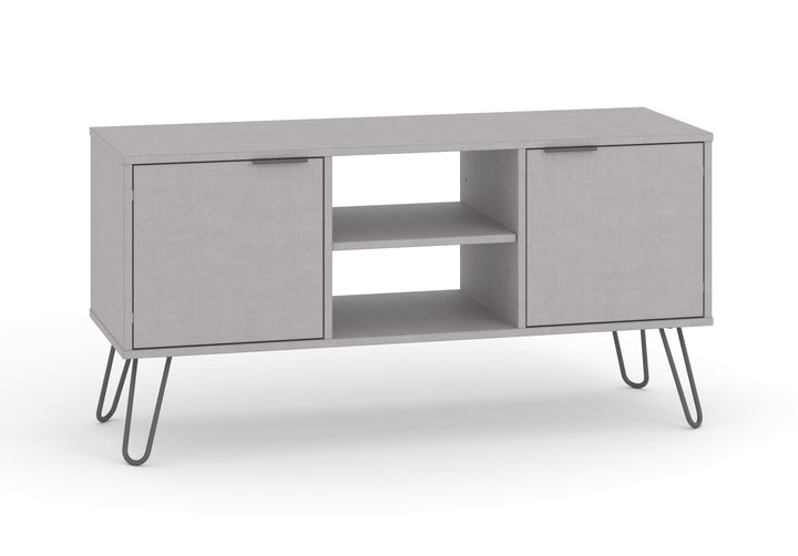 Augusta Grey 2 Door Flat Screen Tv Unit Grey   (DHD) Image 3