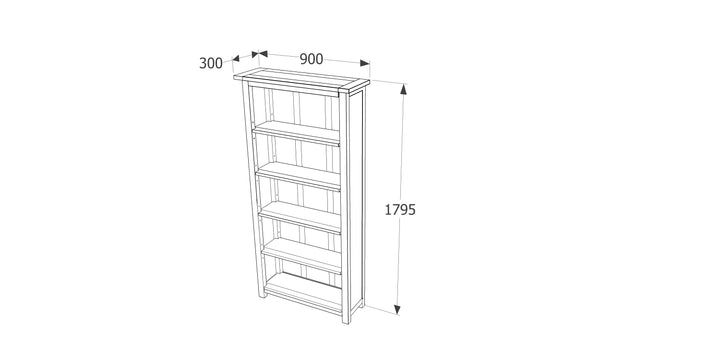 Boston Tall Bookcase  Dark Brown  (DHD) Image 5