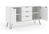 Augusta White Medium Sideboard With 2 Doors, 3 Drawers  White    (DHD) Image 5