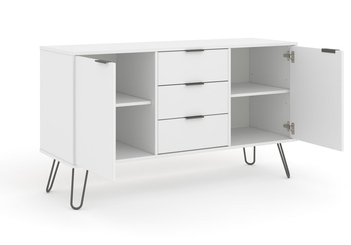 Augusta White Medium Sideboard With 2 Doors, 3 Drawers  White    (DHD) Image 5