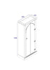 Corona White Vestry Cupboard  White Wax Antique Waxed Pine (DHD) Image 4