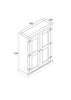 Corona Grey 2 Door Cupboard Unit  Grey Wax  (DHD) Image 5