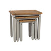 Corona Grey Nest Of Tables Grey Wax Antique Waxed Pine (DHD) Image 3