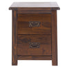 Boston 2 Drawer Bedside Cabinet Dark Brown  (DHD) Image 2