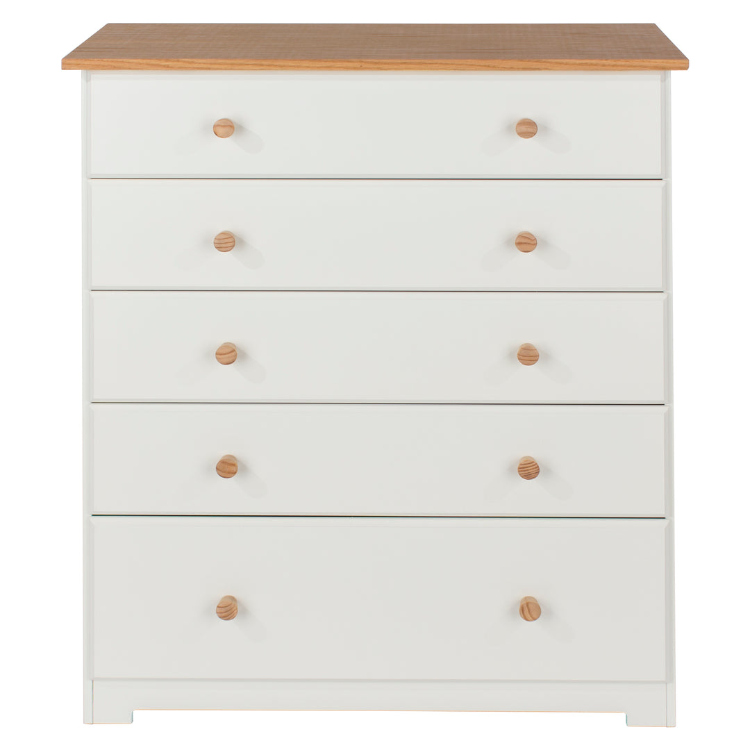 Colorado 5 Drawer Chest Soft White Oak (DHD) Image 2