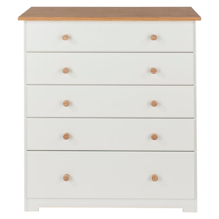 Colorado 5 Drawer Chest Soft White Oak (DHD) Image 2