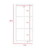 Dallas Low Bookcase With 3 Shelves White Carbon Grey Oak (DHD) Image 6