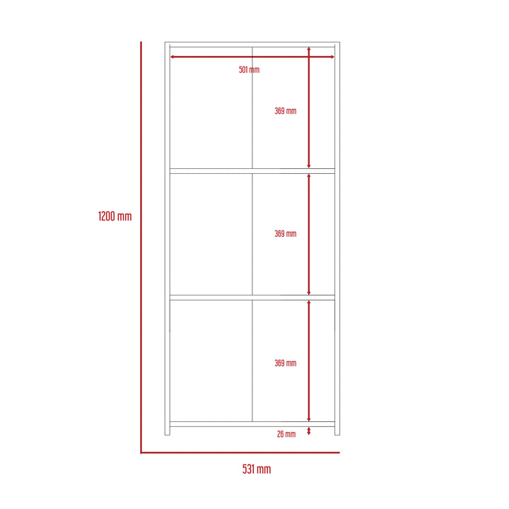 Dallas Low Bookcase With 3 Shelves White Carbon Grey Oak (DHD) Image 6