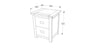 Boston 2 Drawer Bedside Cabinet Dark Brown  (DHD) Image 7
