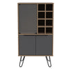 Vegas Wine Cabinet Bleached Oak Grey (DHD) Image 2