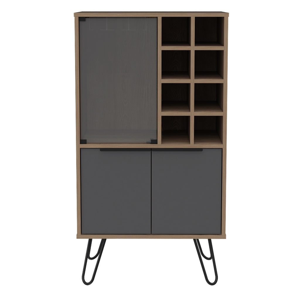 Vegas Wine Cabinet Bleached Oak Grey (DHD) Image 2