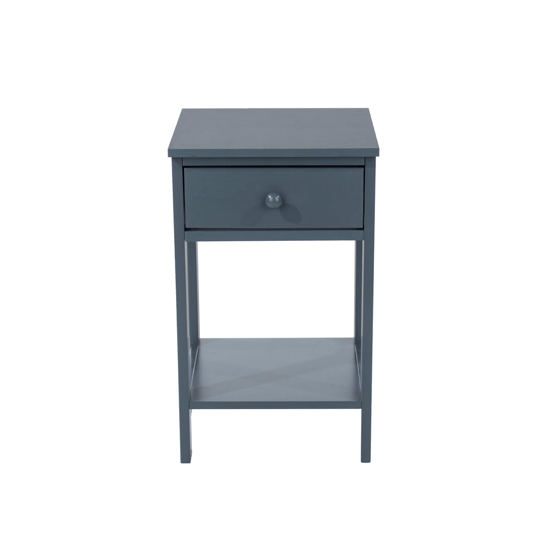 Options Blue Shaker, 1 Drawer Petite Bedside Cabinet Blue  (DHD) Image 2