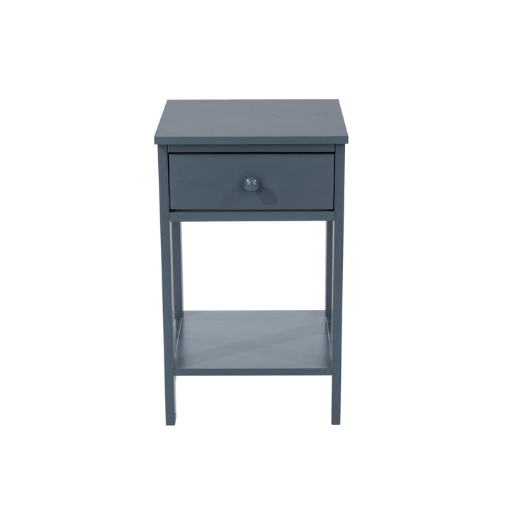 Options Blue Shaker, 1 Drawer Petite Bedside Cabinet Blue  (DHD) Image 2