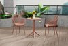 Rimini 3 Piece Lattice Bistro Table & 2 Armchair Set, Outdoor Grade, Terracotta Terracotta  (Self Assembly) (DHD)