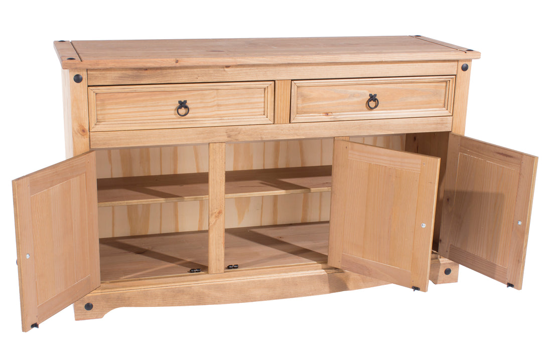 Corona Medium Sideboard Antique Waxed Pine  (DHD) Image 5