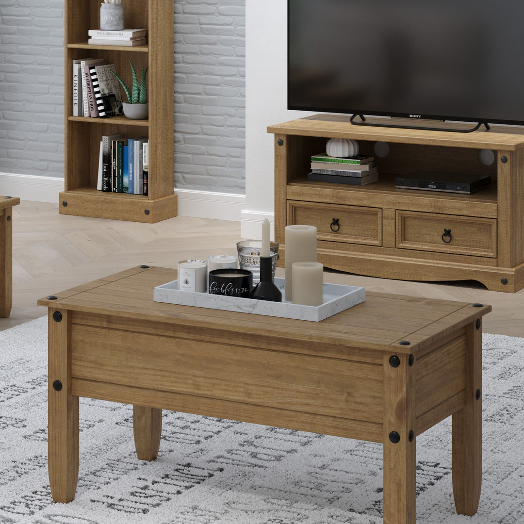 Corona Coffee Table  Antique Waxed Pine  (DHD) Image 5