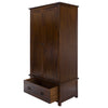 Boston 2 Door, 1 Drawer Wardrobe Dark Brown  (DHD) Image 4