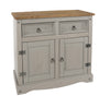 Corona Grey Small Sideboard Grey Wax Antique Waxed Pine (DHD) Image 3