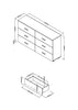 Lido 3+3 Chest Of Drawers White  (DHD) Image 4