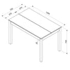 Linea Linea 1200Mm Rectangular Dining Table Grey Antique Waxed Pine (DHD) Image 3
