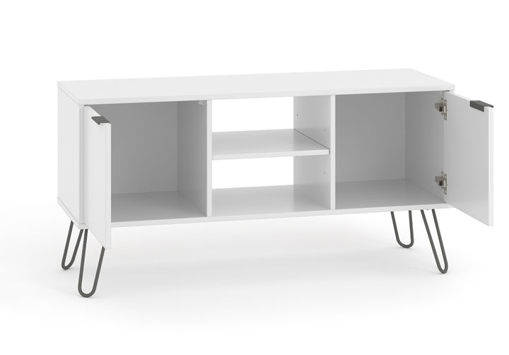 Augusta White 2 Door Flat Screen Tv Unit White    (DHD) Image 4