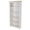 Capri Tall Bookcase White Antique Waxed Pine (DHD) Image 1
