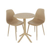 Rimini 3 Piece Cala Bistro Table & 2 Chair Set Outdoor Grade, Sand Sand  (Self Assembly) (DHD)