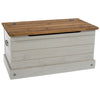 Corona Grey Storage Trunk Grey Wax Antique Waxed Pine (DHD) Image 3