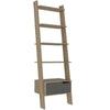 Manhattan Ladder Bookcase Bleached Pine Grey Stone (DHD) Image 1