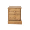 Cotswold 2 Drawer Bedside Cabinet Antique Waxed Pine  (DHD) Image 2
