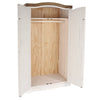 Corona White 2 Door Wardrobe  White Wax Antique Waxed Pine (DHD) Image 4