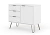 Augusta White Small Sideboard With 1 Door, 3 Drawers White    (DHD) Image 1