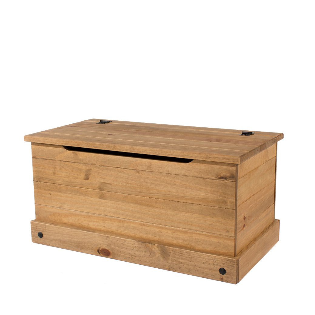 Corona Storage Trunk Antique Waxed Pine  (DHD) Image 1