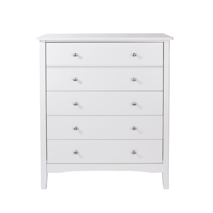 Como White 5 Drawer Chest White  (DHD) Image 2