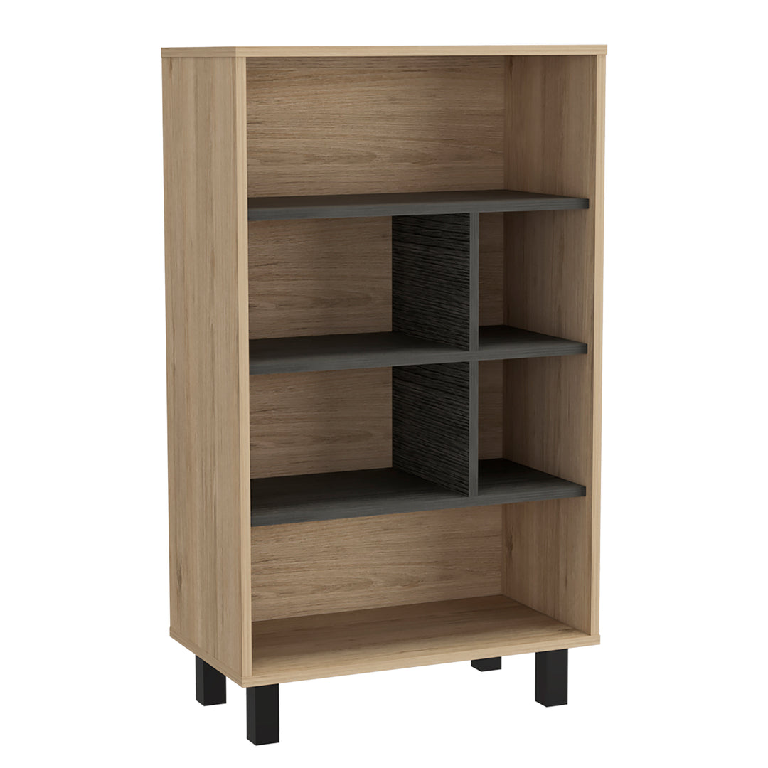Harvard Display Bookcase Washed Oak Carbon Grey Oak (DHD) Image 1