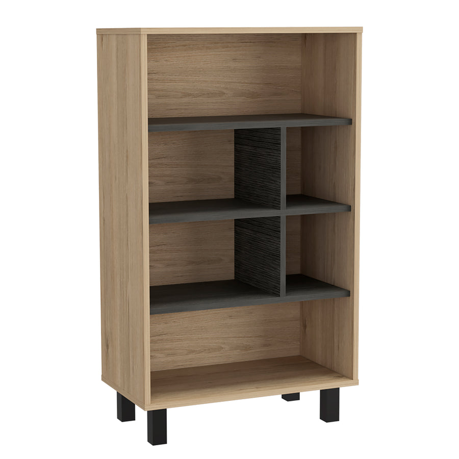Harvard Display Bookcase Washed Oak Carbon Grey Oak (DHD) Image 1