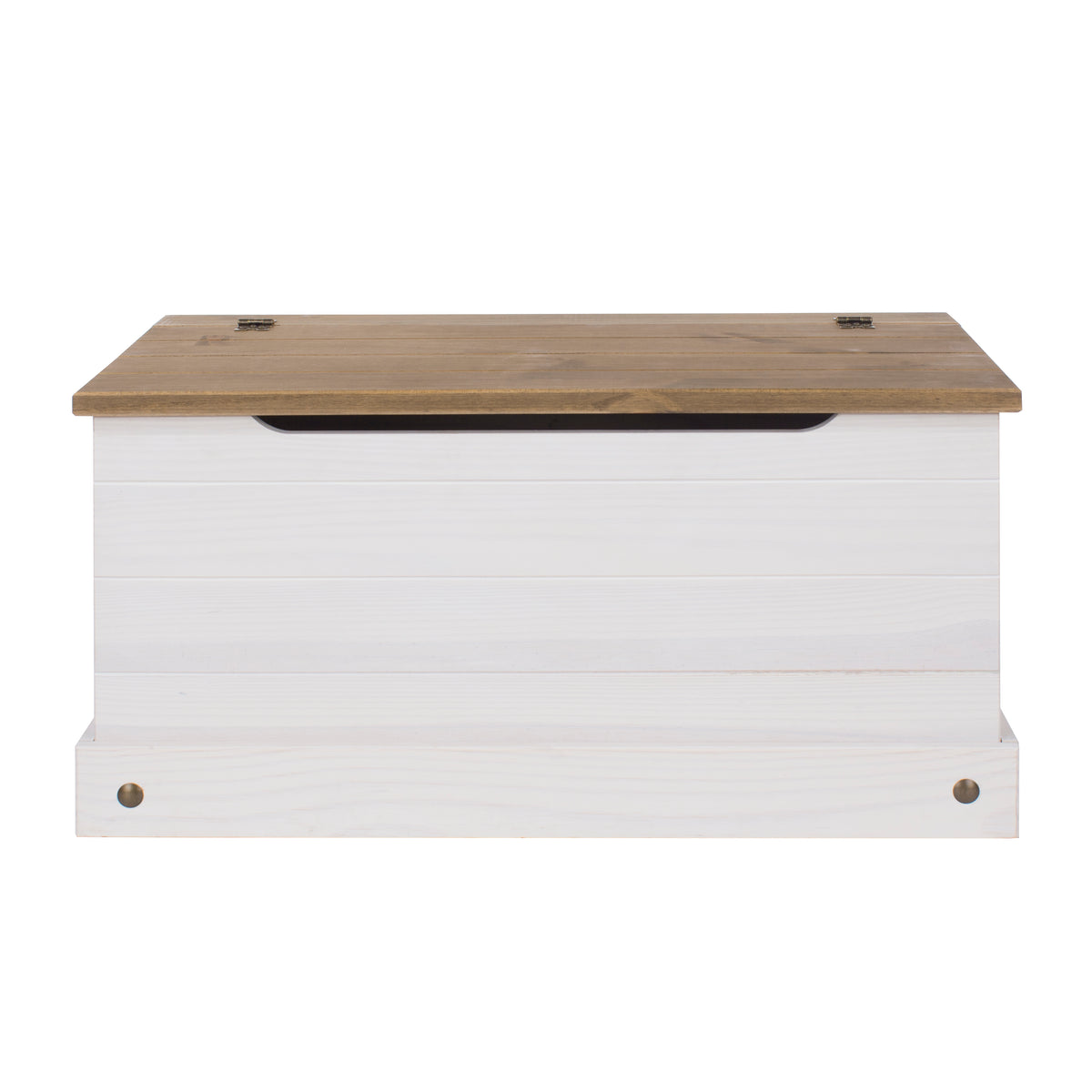 Corona White Storage Trunk White Wax Antique Waxed Pine (DHD) Image 2