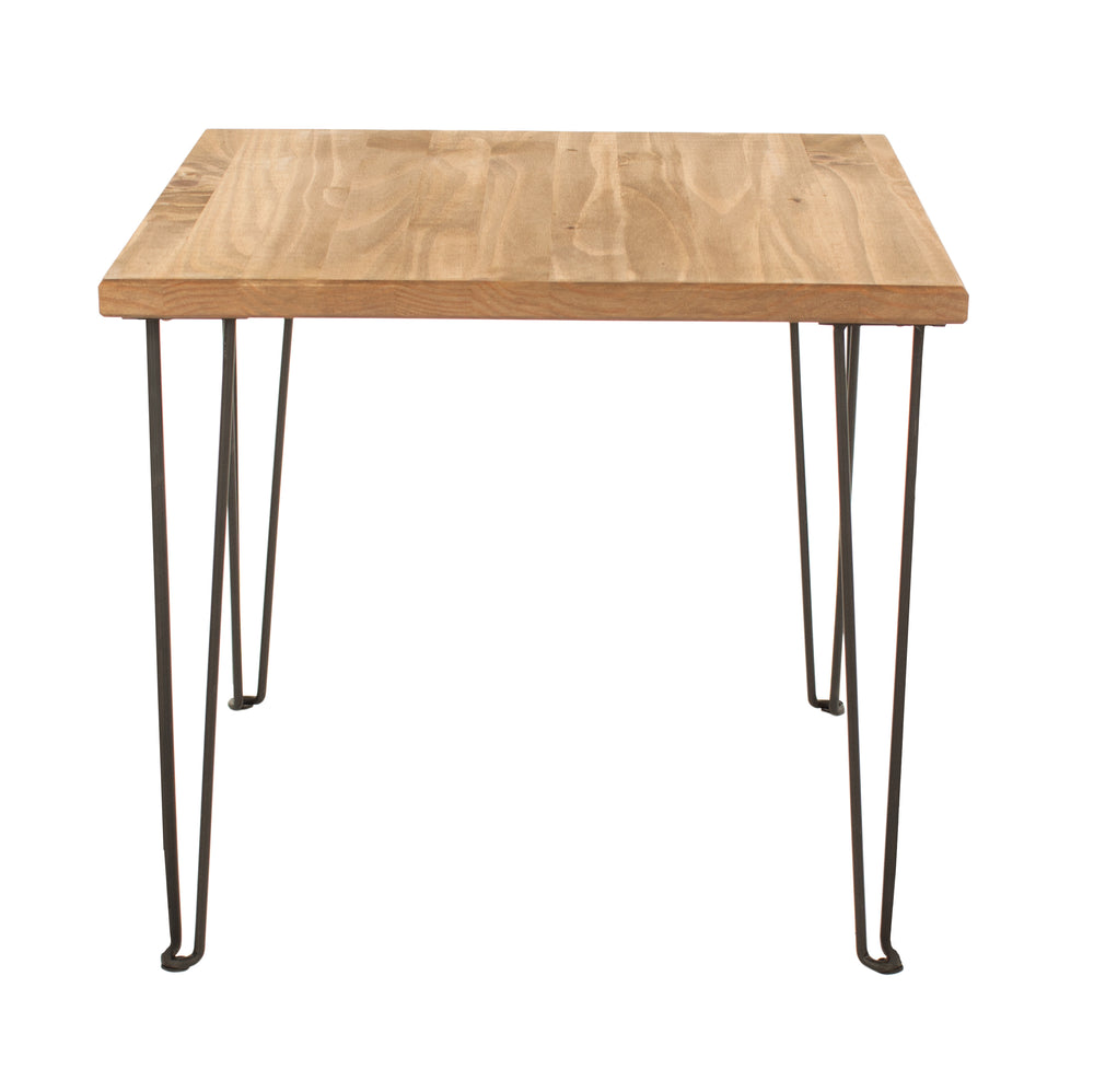 Augusta Pine Standard Lamp Table  Antique Waxed Pine Black (DHD) Image 2