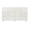 Lido 3+3 Chest Of Drawers White  (DHD) Image 2