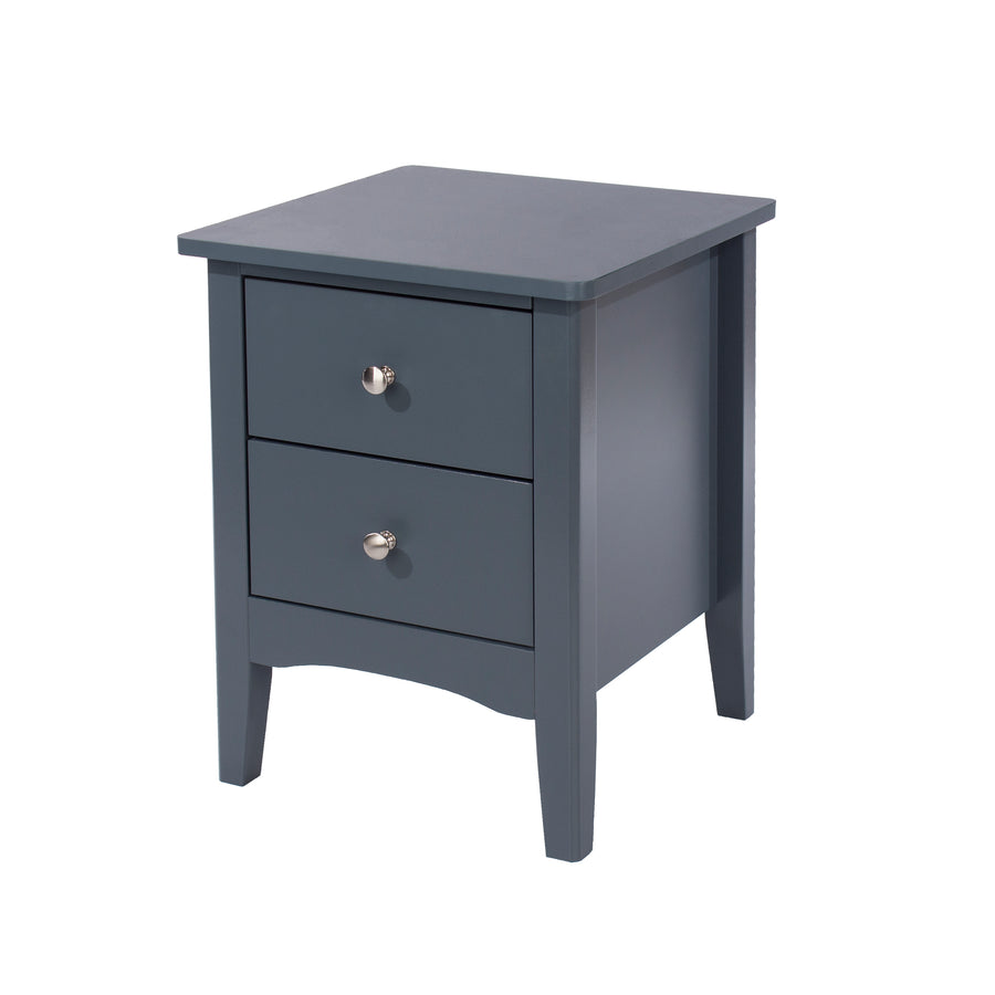 Como Blue 2 Petite Drawer Bedside Cabinet  Blue  (DHD) Image 1