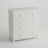 Nairn White 2+3 Drawer Chest Of Drawers White  (Self Assembly) (DHD)